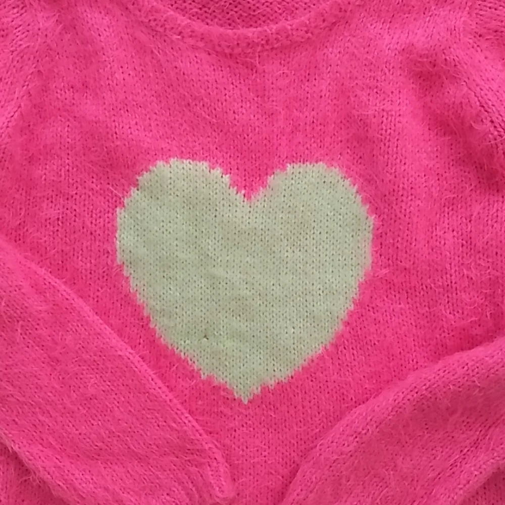 Children's place pink‎ sweater with white heart